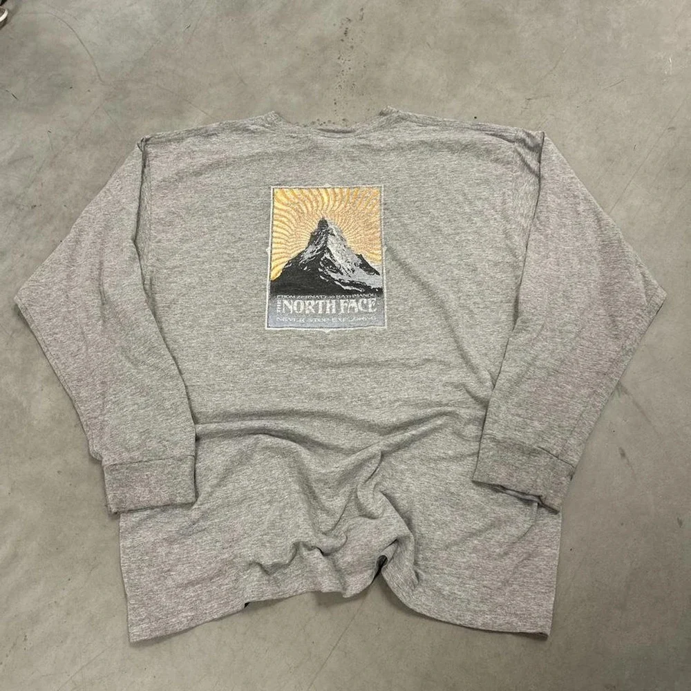 Vintage The North Face grey long sleeve shirt